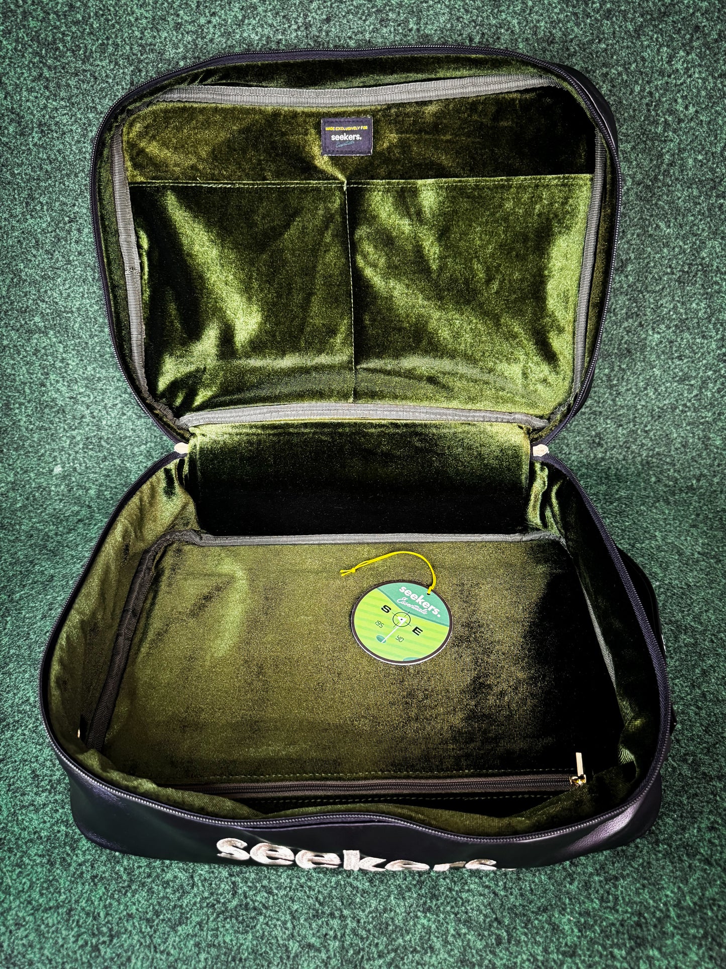 Seekers Essentials Golf Shoe Bag Black