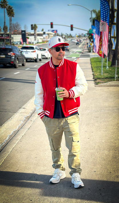 SE - Seekers Essentials Mid Profile Snapback - Red/Natural